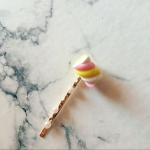 Marshmallow Handmade Hairpin